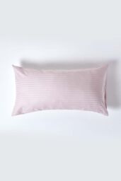 Homescapes Egyptian Cotton Ultrasoft Housewife Pillowcase 330 TC, King Size in Dusty Pink - thumbnail 1