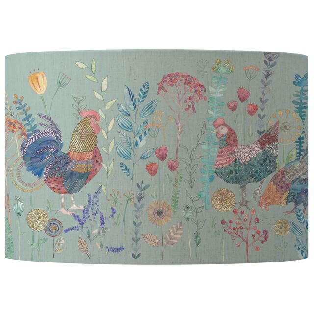 Voyage Maison Bilbury Flock Eva Animal Lampshade - D46cm in Duck Egg Blue - image 1