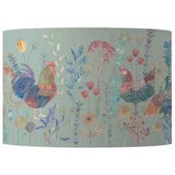 Voyage Maison Bilbury Flock Eva Animal Lampshade - D46cm in Duck Egg Blue - thumbnail 1
