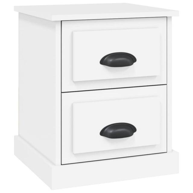 Berkfield Home Bedside Cabinet White 39x39x47.5 cm Engineered Wood - image 1