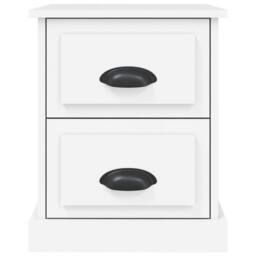 Berkfield Home Bedside Cabinet White 39x39x47.5 cm Engineered Wood - thumbnail 7