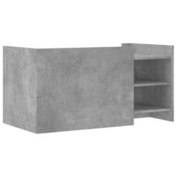 Berkfield Home Durable Coffee Table Concrete Grey 100x50x50 cm Engineered Wood - Size: 100 x 50 x 50 cm - thumbnail 6