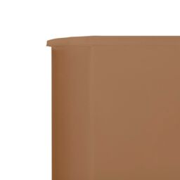 Berkfield Home 5-panel Wind Screen Fabric 600x160 cm Taupe in Beige - thumbnail 4