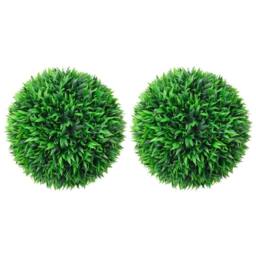Berkfield Home Lush Artificial Boxwood Balls 2 pcs 38 cm in Green - thumbnail 2