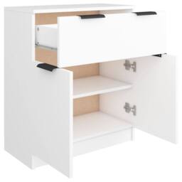Berkfield Home Sideboard White 60x30x70 cm Engineered Wood - Size: 60 x 30 x 70 cm - thumbnail 7