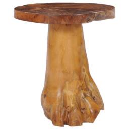 Berkfield Home Coffee Table 40x40 cm Solid Teak Wood in Brown - thumbnail 5