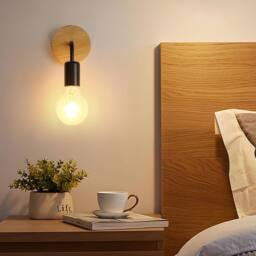Goeco Wall Light Indoor Vintage Pack of 4 Wall Lamp Black Vintage Retro Lamp - thumbnail 2