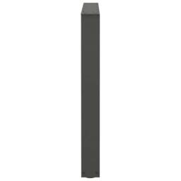 Berkfield Home Modern Dining Table Legs V-Shape 2 pcs Anthracite 80x(72-73.3) cm in Dark Grey - thumbnail 6