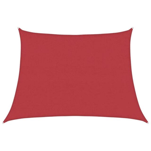 Berkfield Home Sunshade Sail 160 g/m ² Red 4/5x3 m HDPE - image 1