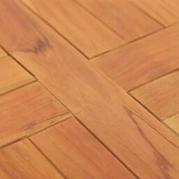 Berkfield Home Table Top Solid Teak Wood Round 2.5 cm 40 cm in Brown - thumbnail 6