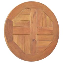 Berkfield Home Table Top Solid Teak Wood Round 2.5 cm 40 cm in Brown - thumbnail 4