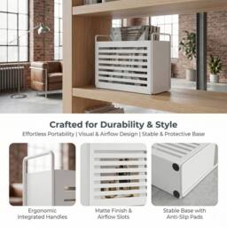 Havendro White Metal Magazine & File Holder - thumbnail 5