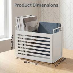 Havendro White Metal Magazine & File Holder - thumbnail 2