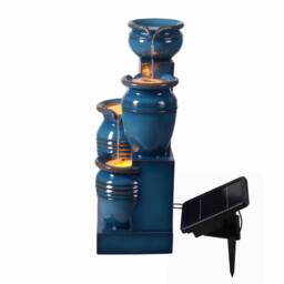Teamson Home Outdoor Water Fountain with LED Lights, 73 cm Blue - thumbnail 2