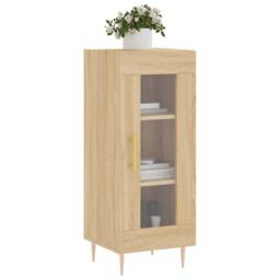 Berkfield Home Sideboard Sonoma Oak 34.5x34x90 cm Engineered Wood in Brown - thumbnail 3