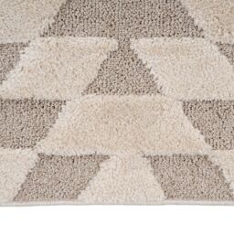 Kukoon Silver Grey Diamond Geometirc Living Area Rug in Beige - Size: 120 cm x 170 cm - thumbnail 3