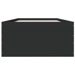Berkfield Home Bed Frame without Mattress Black 75x190 cm Small Single - thumbnail 4