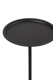 Living and Home Modern Small Round Metal Side Table in Black - thumbnail 5