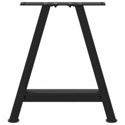 Berkfield Home Coffee Table Legs A-Shaped 2 pcs Black¬†50x(42-43) cm Steel in Black - thumbnail 5