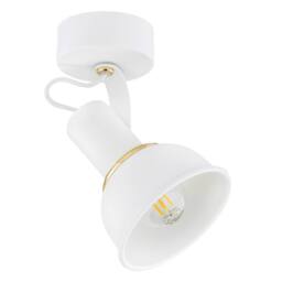Netlighting Twist Single Spotlight White Structure Brass Elements - thumbnail 2