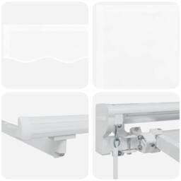 Berkfield Home Retractable Awning Manual White 350x200 cm - thumbnail 8