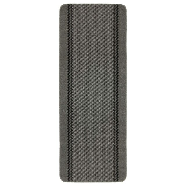 THE RUGS Washable Non-Slip Designer Mat Dark Grey Border - 116D - Size: 50 cm x 80 cm - image 1