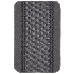 THE RUGS Washable Non-Slip Designer Mat Dark Grey Border - 116D - Size: 50 cm x 80 cm - thumbnail 3