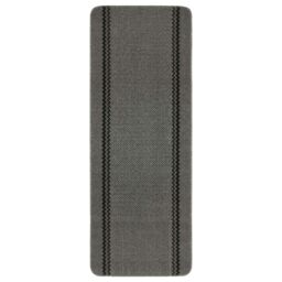 THE RUGS Washable Non-Slip Designer Mat Dark Grey Border - 116D - Size: 50 cm x 80 cm - thumbnail 7