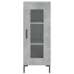 Berkfield Home Highboard Concrete Grey 34.5x34x180 cm Engineered Wood - thumbnail 6