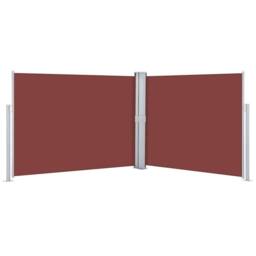 Berkfield Home Retractable Side Awning Brown 140x1000 cm in Burgundy - thumbnail 3