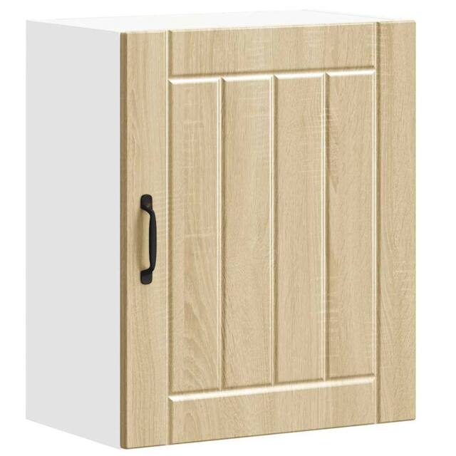 Berkfield Home Kitchen Wall Cabinet Lucca Sonoma Oak Engineered Wood in Brown - image 1