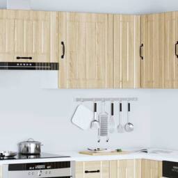 Berkfield Home Kitchen Wall Cabinet Lucca Sonoma Oak Engineered Wood in Brown - thumbnail 4