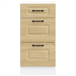 Berkfield Home Kitchen Base Cabinet Kalmar Sonoma Oak Engineered Wood - thumbnail 4