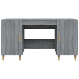 Berkfield Home Desk Grey Sonoma 140x50x75 cm Engineered Wood - Size: 140 x 50 x 75 cm - thumbnail 6