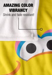 Sesame Street Big Bird Head Silky Touch Super Soft Throw Blanket 152 X 127 cm in White - thumbnail 4