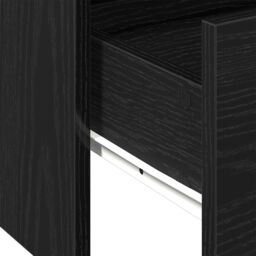 Berkfield Home Black Oak Coffee Table 102x55x43.5 cm Made from Engineered Wood - thumbnail 9
