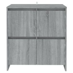 Berkfield Home Sideboards 2 pcs Grey Sonoma 70x41x75 cm Engineered Wood - Size: 70 x 41 x 75 cm - thumbnail 3
