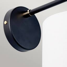 Netlighting Balance Wall Lamp with Shade Black Polished Nickel - thumbnail 2