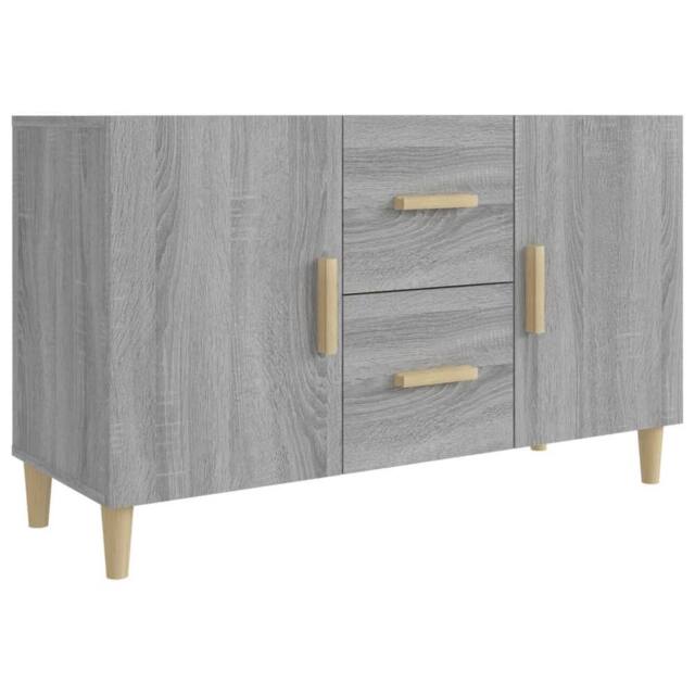 Berkfield Home Sideboard Grey Sonoma 100x36x60 cm Engineered Wood - Size: 100 x 36 x 60 cm - image 1