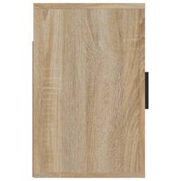 Berkfield Home Elegant Wall-mounted Bedside Cabinets 2 pcs Sonoma Oak 50x30x47 cm in Light Brown - Size: 50 x 30 x 47 cm - thumbnail 8