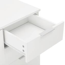 Berkfield Home Sideboard High Gloss White 71x35x76 cm Engineered Wood - Size: 71 x 35 x 76 cm - thumbnail 7