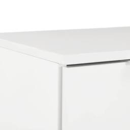 Berkfield Home Sideboard High Gloss White 71x35x76 cm Engineered Wood - Size: 71 x 35 x 76 cm - thumbnail 6