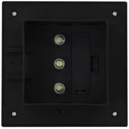 Berkfield Home Outdoor Solar Lamps 6 pcs LED Square 12 cm Black - thumbnail 8