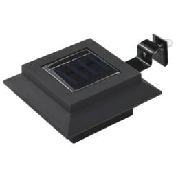 Berkfield Home Outdoor Solar Lamps 6 pcs LED Square 12 cm Black - thumbnail 3