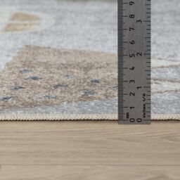 Livabliss Lilian - Kids Beige Grey Orange Blue Washable Rug for Children's Rooms - Size: 140 cm x 200 cm - thumbnail 8