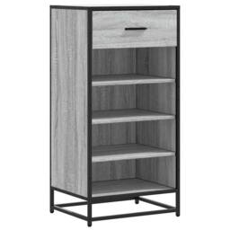 Berkfield Home Shoe Rack Grey Sonoma 48x38x97.5 cm Engineered Wood - thumbnail 1