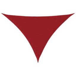Berkfield Home Sunshade Sail Oxford Fabric Triangular 4x5x5 m Red