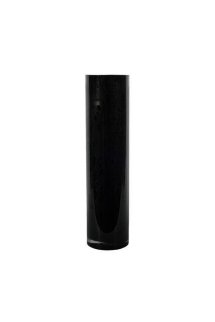 KDMD Cylinder Vase - Black Gloss - H40x10cm - Size: 40x10 cm - image 1