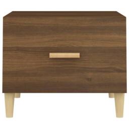 Berkfield Home Sturdy Coffee Tables 2 pcs Brown Oak 50x50x40 cm Engineered Wood - Size: 50 x 50 x 40 cm - thumbnail 8