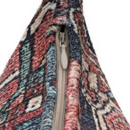 Kukoon Red Terracotta Persian Style Washable Cotton Cushion - Size: 50 cm x 50 cm - thumbnail 5